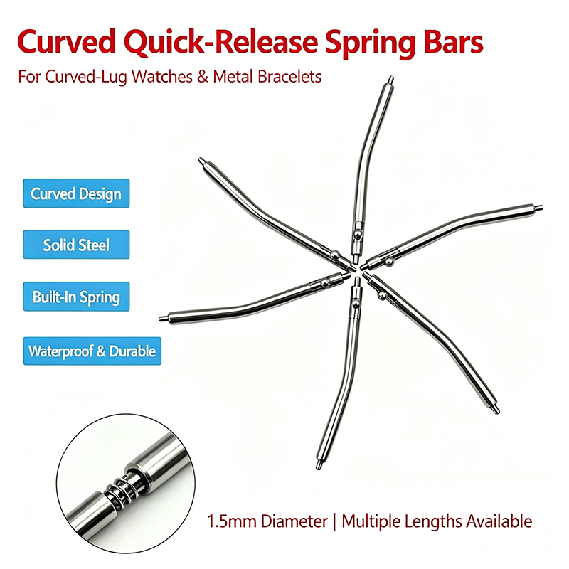 Curved Spring Bar - Pino de mola curvo de 1,5