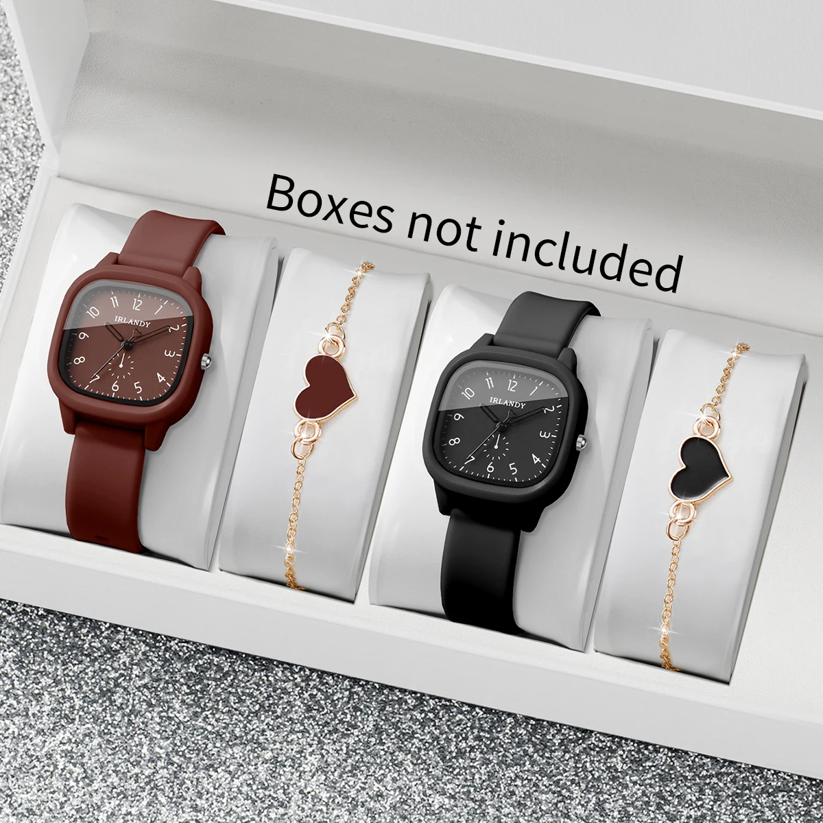 Conjunto de 4 relógios de quar - Silicone Band Women avaliação e preço