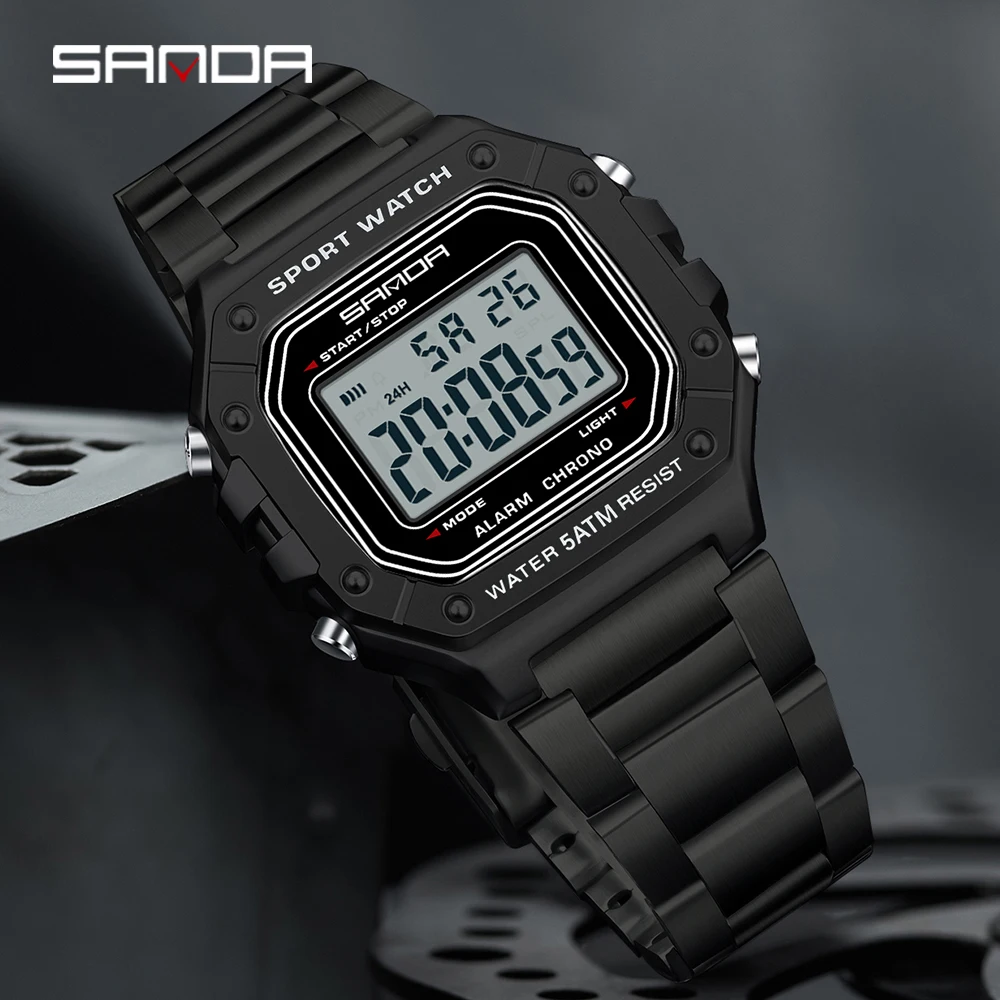SANDA 2235 Relógio Eletrônico  - Stainless Bracelet Diver avaliação e preço