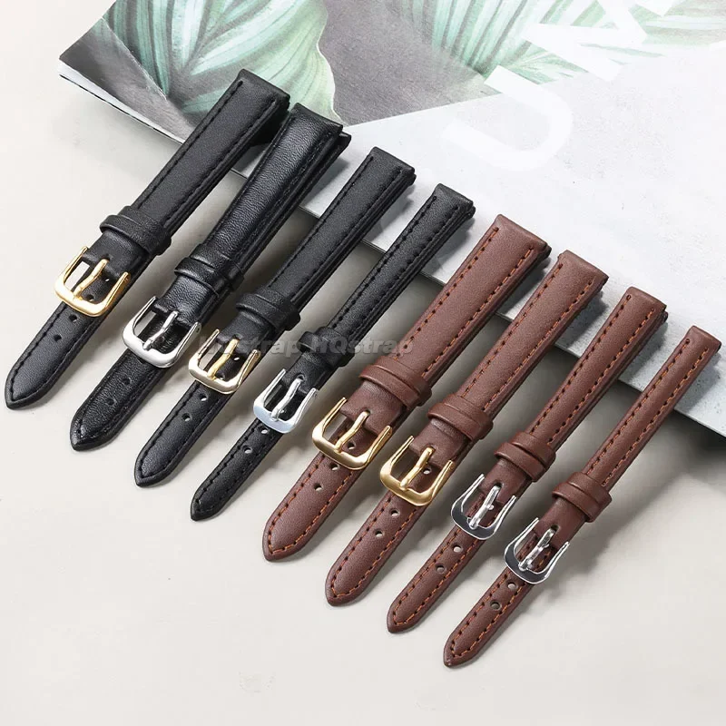 Pulseira de couro pu 10mm 12mm - Suede Strap Watch avaliação e preço