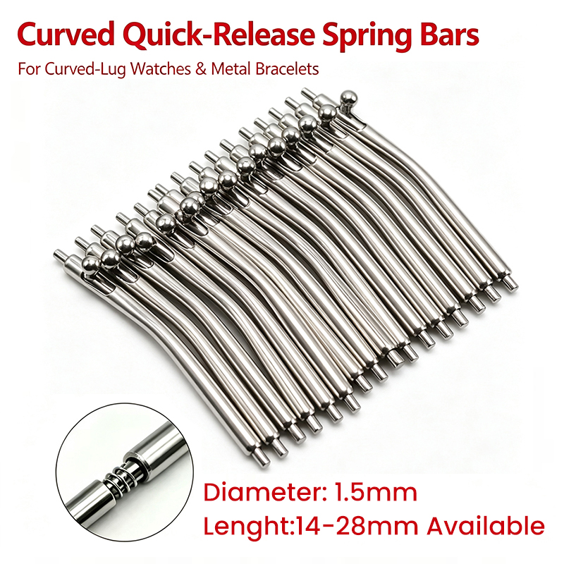 Pino de mola de liberação rápi - Curved Spring Bar avaliação e preço